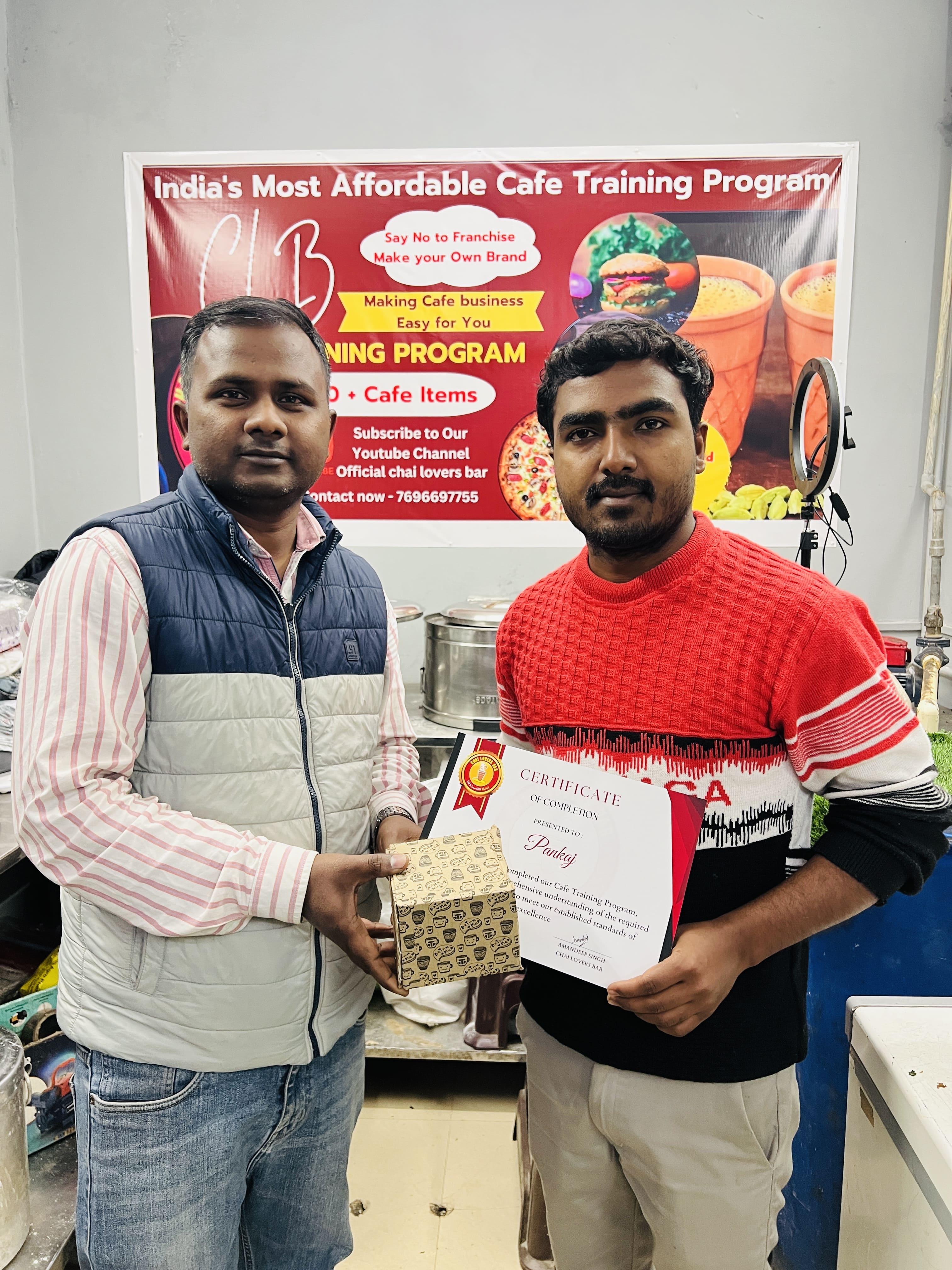 Chai Lovers Bar student Pankaj from Gorakhpur