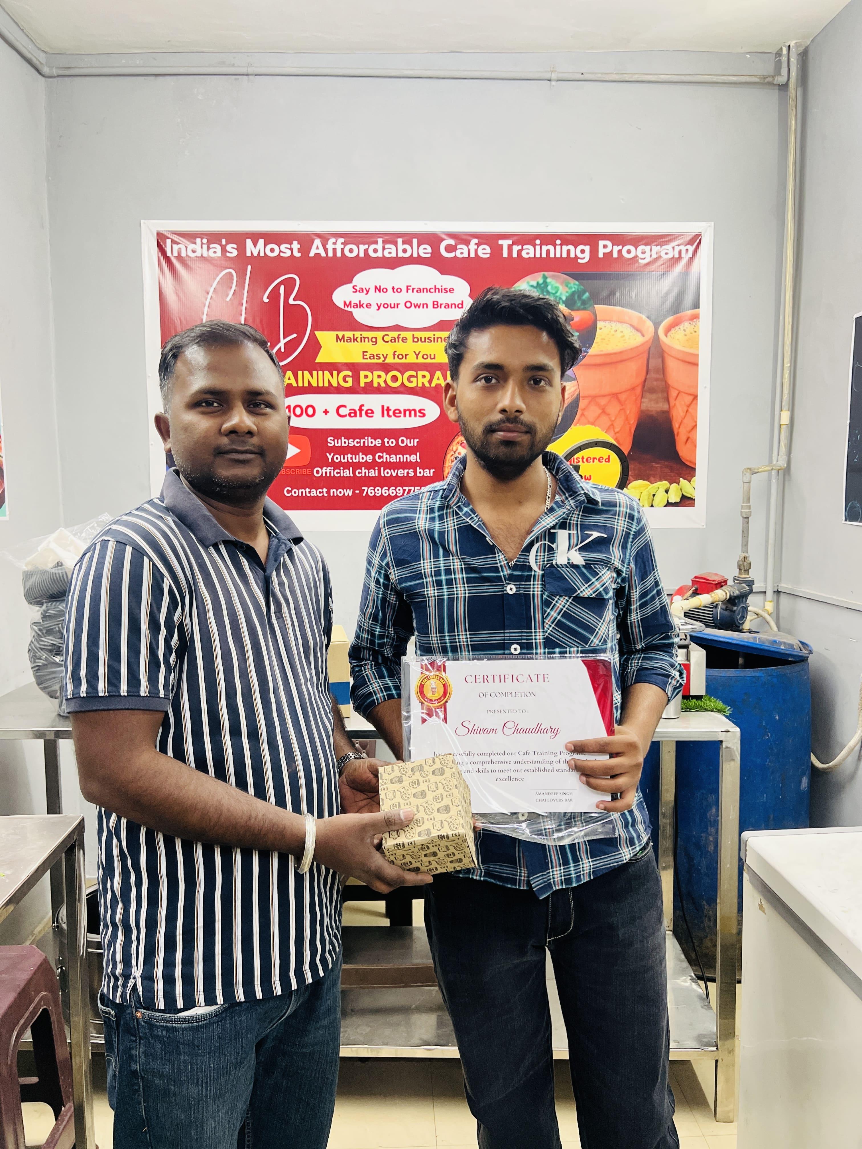 Chai Lovers Bar student Shivam
